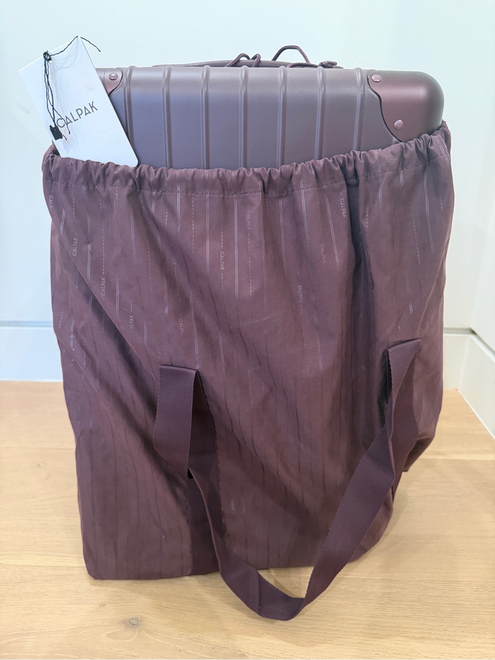 CALPAK Vault Carry On Luggage in Dark Cherry - Picture 5 of 7